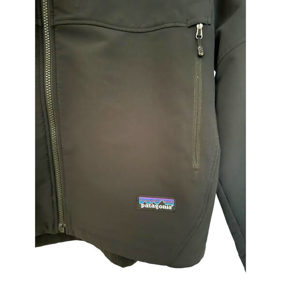 Rare Patagonia Softshell Jacket Men’s L – & Triple Triangle embroidered Black - Picture 4 of 14